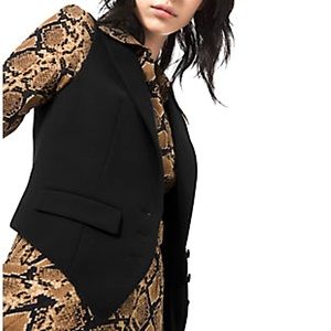 NWT Michael Kors Collection Black Wool-Serge Vest